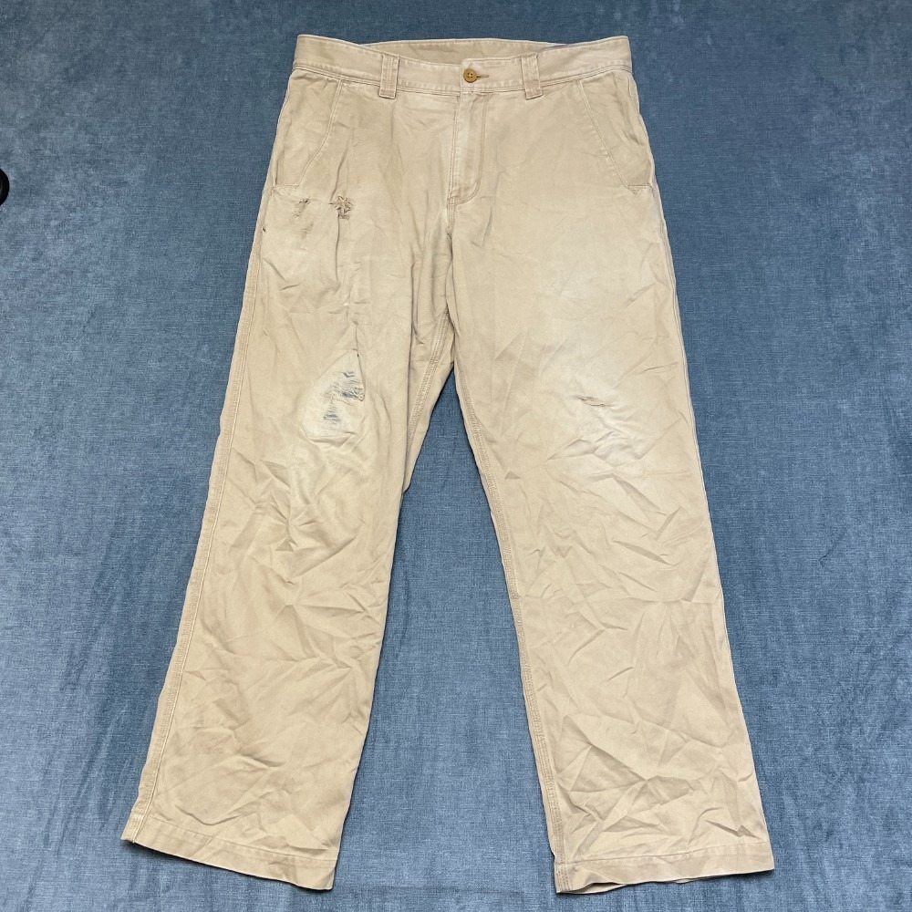 The North Face Chino Pants Mens 32 Beige Flat Front Straight Leg Regular Fit